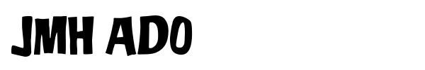 JMH Ado font preview